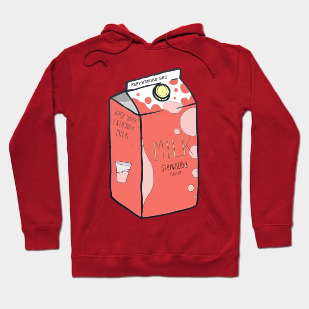 MILK v2 Strawberry Hoodie by Kcael